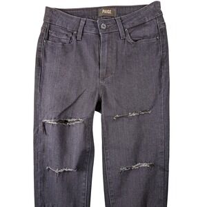 PAIGE Women's High Rise Leggy Ultra Skinny Distressed Jeans Size‎ 25x35SA